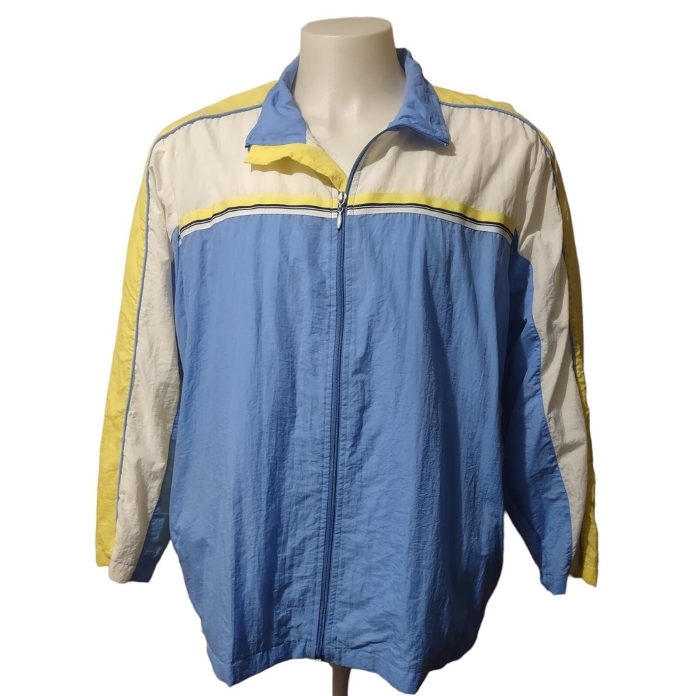 Just My Size Jacket Women's 18W/20W Windbreaker Full Zip Up Workout Pockets Mesh